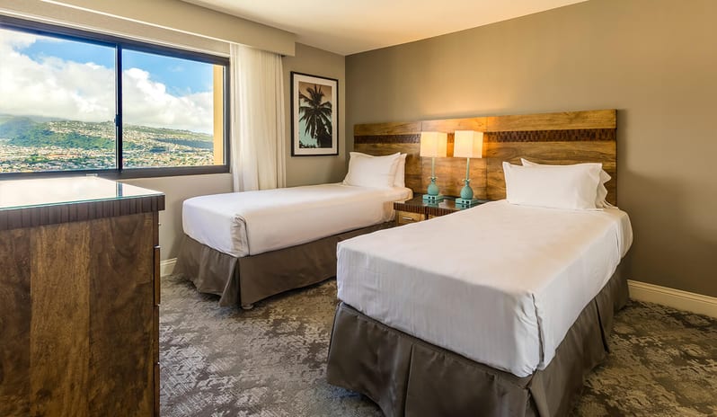 Aston Waikiki Beach Tower - Two  Bedroom Premium Oceanfront -  Second Bedroom